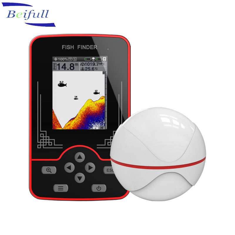 Fish Finder Portable - เครื่องหาปลาแบบพกพา F13 โซนาร์ไร้สาย ระยะ 100 เมตร
