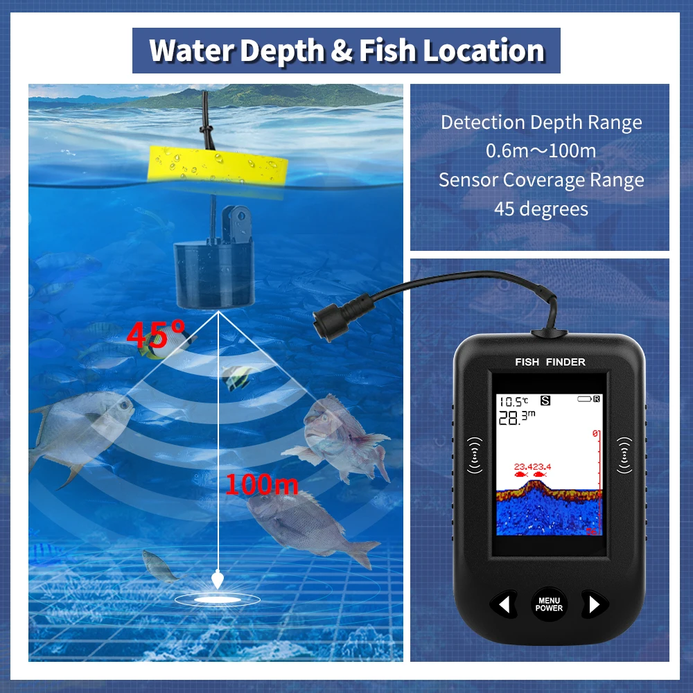 เครื่องหาปลา Erchang XF03 45 อ - Fishing Depth Finder บทวิจารณ์และราคา