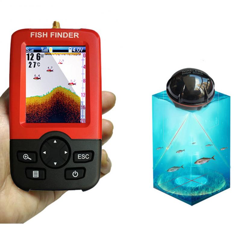 เครื่องหาปลาแบบพกพาพร้อมเซ็นเซ - Fish Finder Portable บทวิจารณ์และราคา