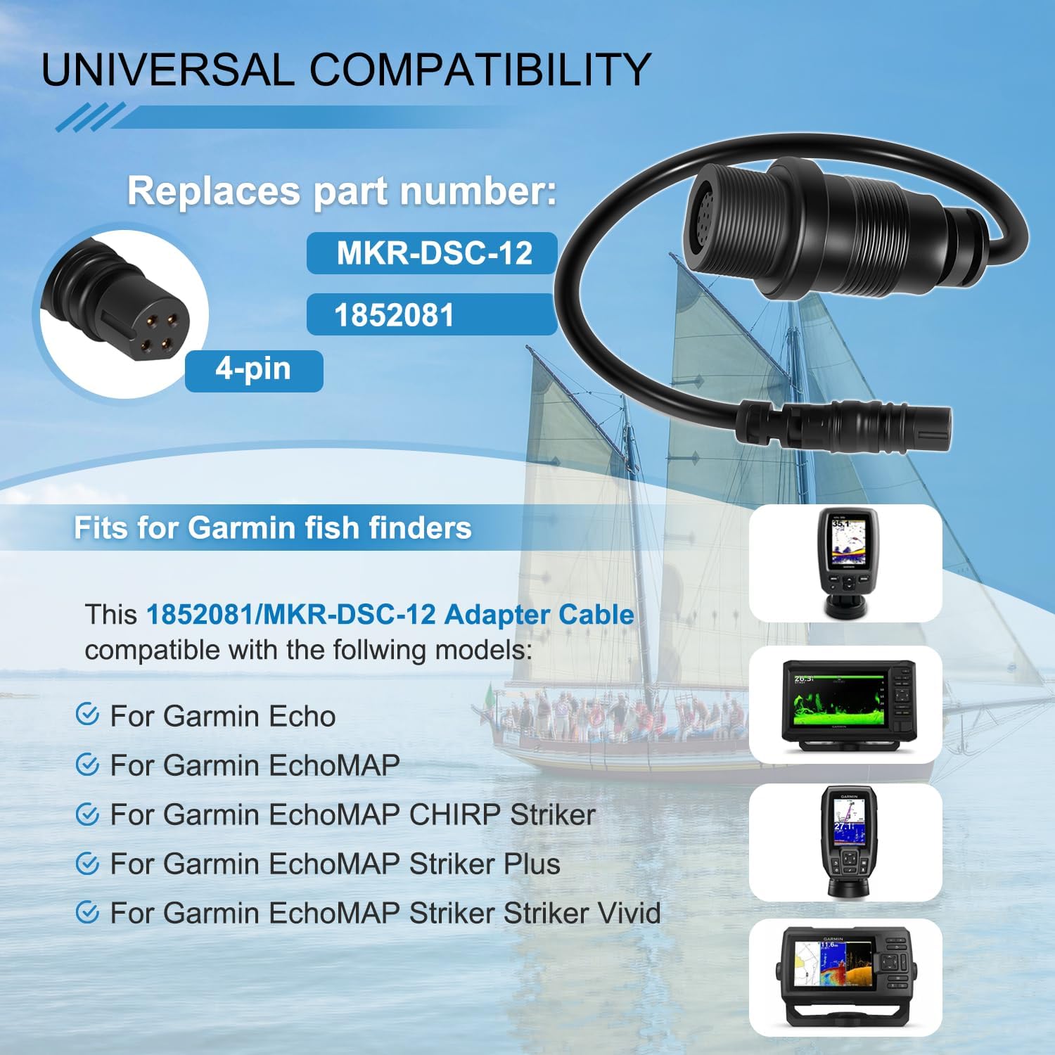 1852081   MKR-DSC-12 อะแดปเตอร - Fish Finder บทวิจารณ์และราคา