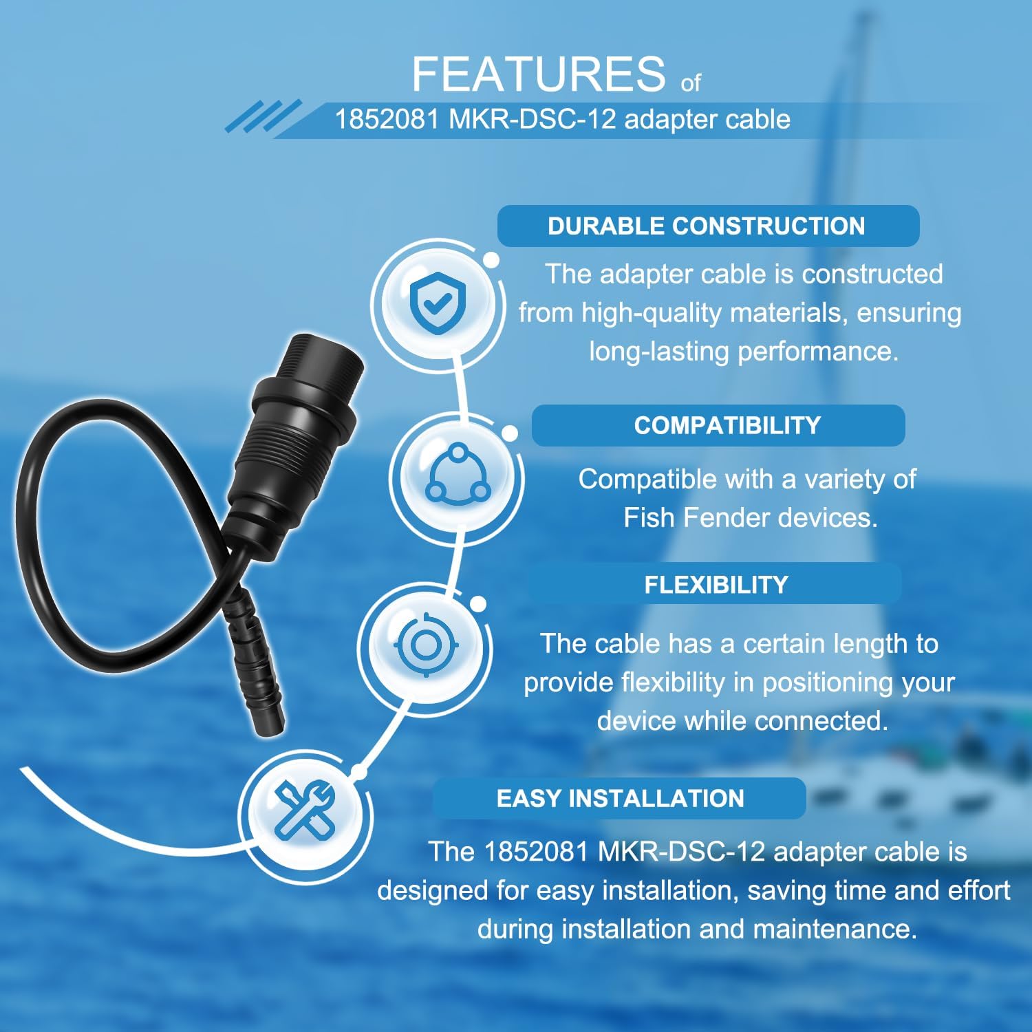 1852081   MKR-DSC-12 อะแดปเตอร - Fish Finder บทวิจารณ์และราคา